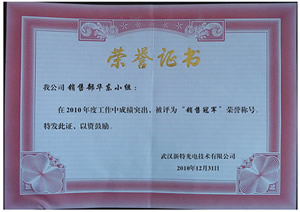 ���ڱ���2010��ȹ�˾����Ա�����Ŷӵľ���